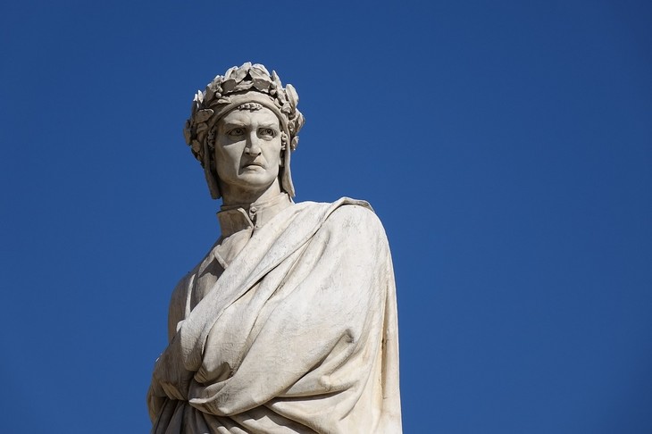 Dante-Statue in Florenz. © Pixabay