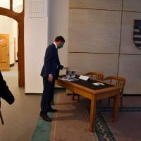 Eine Spende gab es ebenfalls für die Sternsinger-Hilfsaktion. © Michael Baudisch