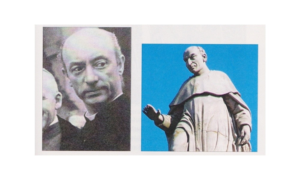 Ein „Denkmal“ für Propst Wilhelm Beier unter den Heiligenstatuen der Kathedrale