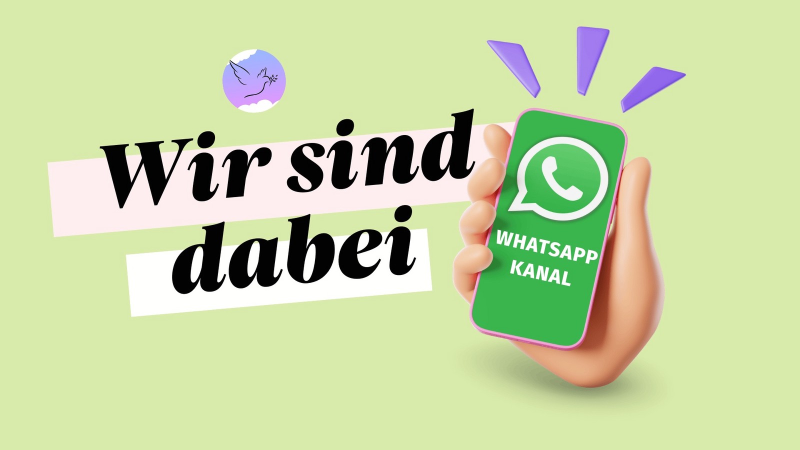 Neu: WhatsApp-Kanal „das.wir.befluegelt“