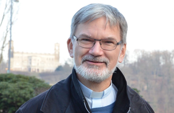 Bischof Clemens Pickel bei einem Besuch 2016 in Dresden. © Michael Baudisch