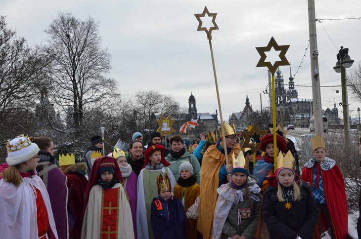 Sternsinger 2017 in Dresden. © Michael Baudisch