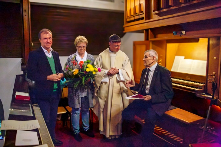 Dank für ein Leben für die Kirchenmusik. © Claudia Eßbach
