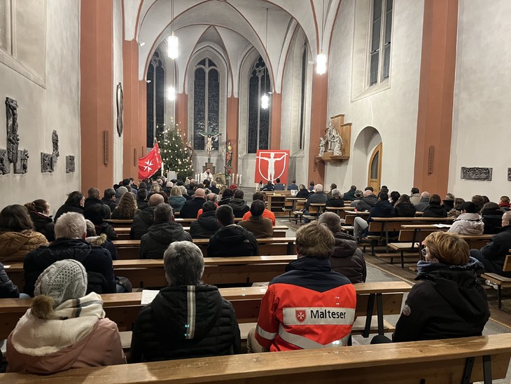 Beim Jahresanfangsgottesdienst der Malteser.