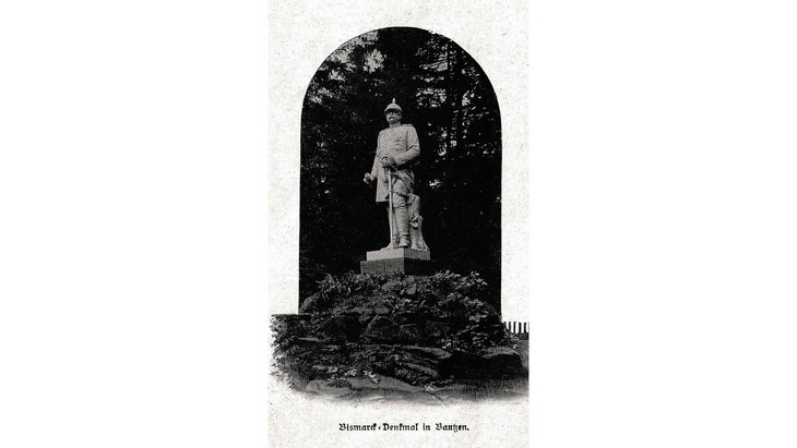 Bismarckdenkmal in Bautzen, Scan aus Foliant: "Bismarck-Denkmal für das Deutsche Volk", Jubiläumsausgabe 1915, Vaterländischer Verlag C. A. Weller, Berlin © public domain, Wikipedia, User Fibe101