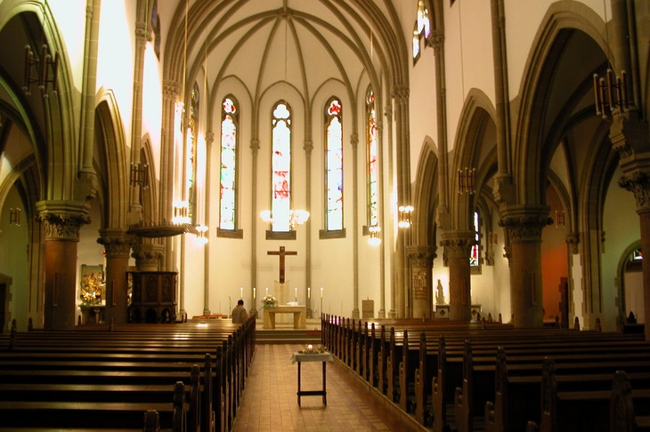 Die Herz-Jesu-Kirche in Dresden-Johannstadt.