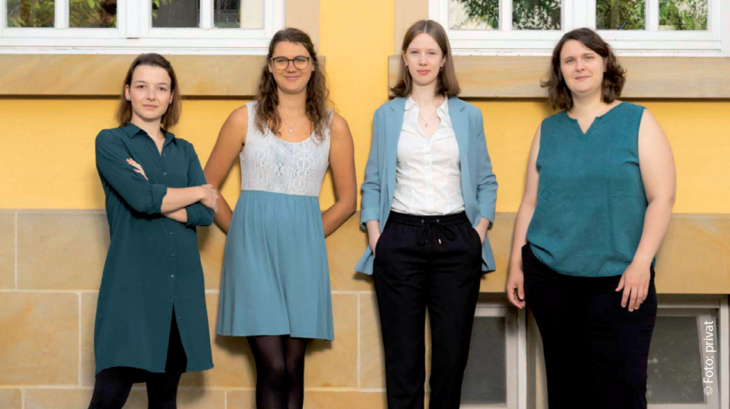 Das Ensemble FORBICINA mit Franziska Eberhardt (Gesang), Johanna Oehler (Flöten), Katharina Görtler (Violoncello) und Christiane Kämper (Cembalo)