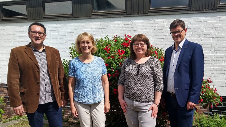 v.l.: Rocco Pierro, Steffi Barth, Theresia Kubat, Claudius Jensch. © Bistum Dresden-Meißen