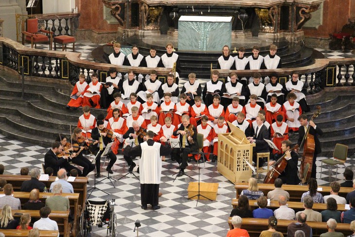Die Kapellknaben bei der Aufführung von Händels Messiah in der Dresdner Kathedrale. © Andreas Golinski