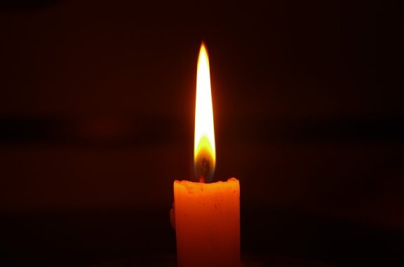 Die brennende Kerze: Symbol der Friedlichen Revolution 1989.