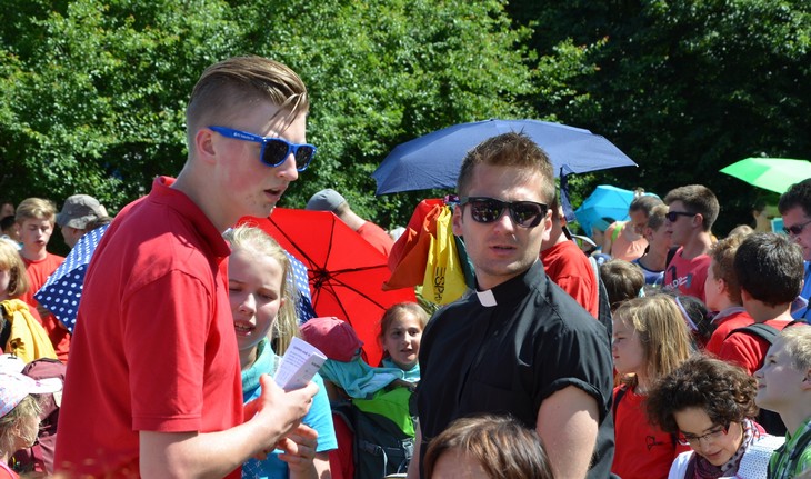 Bei einer Kinderwallfahrt 2016 in Rosenthal.