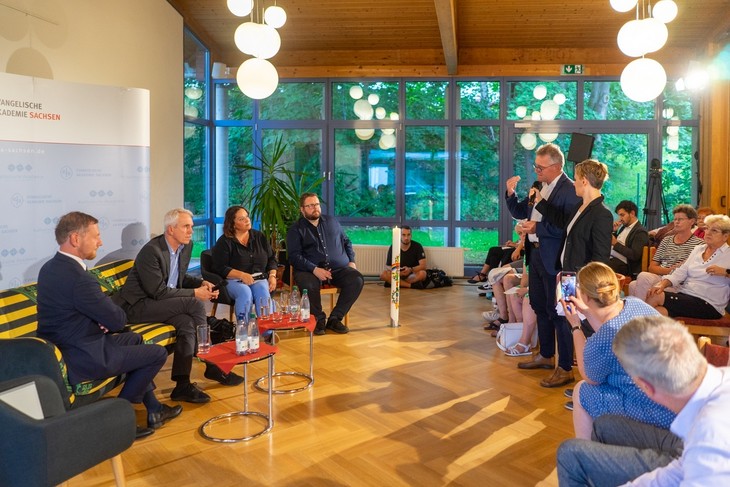 Bei einer SachsenSofa-Veranstaltung im August in Reichenbach im Vogtland. © Enrico Meyer